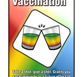 Two shot glasses cheer